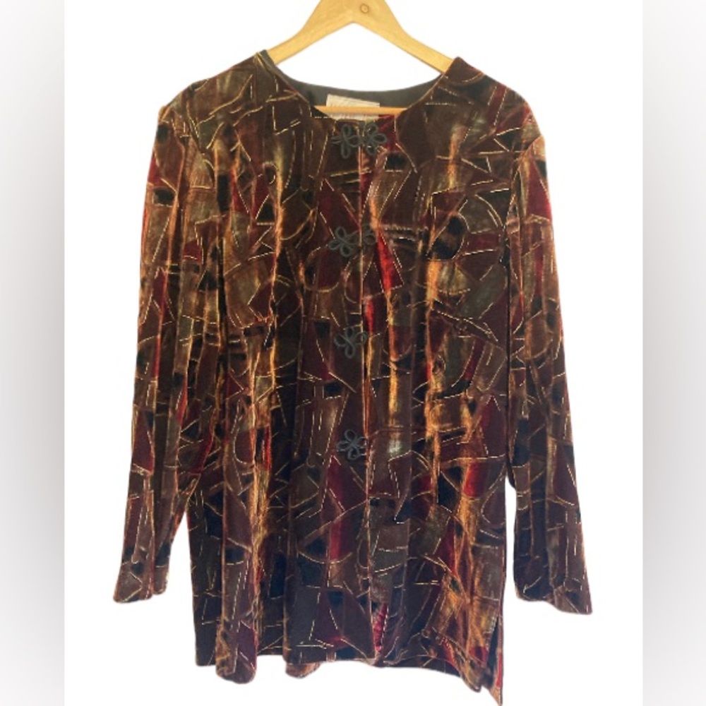 🌟 VTG Velvet Image Mod-Chic Jacket - Picture 5 of 9